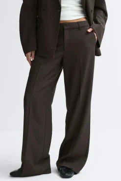 Best Gina Tricot Low waist trousers Bruin
