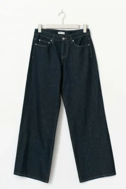 Gina Tricot Low wide jeans Blauw
