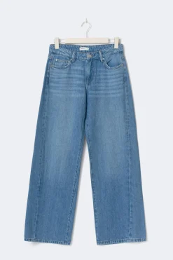 Hot Gina Tricot Low wide petite jeans Blauw