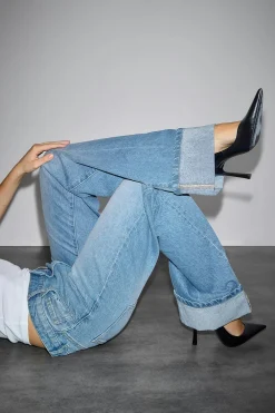 Hot Gina Tricot Lowkey tailored jeans Blauw