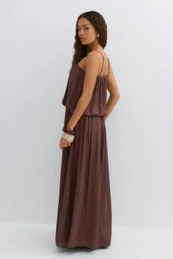 Gina Tricot Maxi dress Bruin