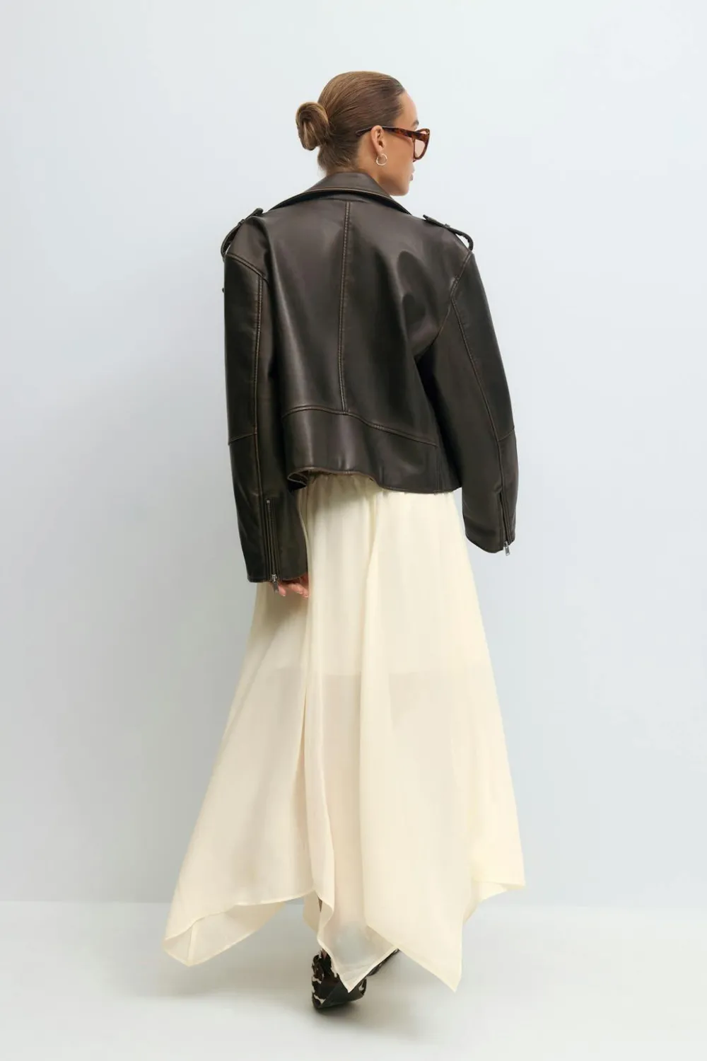 New Gina Tricot Maxi skirt Wit