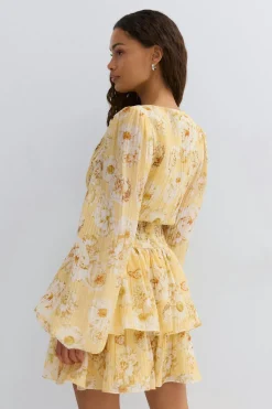Discount Gina Tricot Mini dress Geel