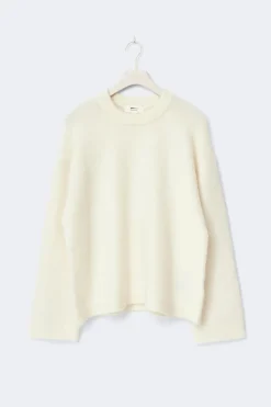 Gina Tricot Mohair knitted sweater Wit