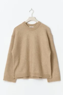 Outlet Gina Tricot Mohair knitted sweater Beige