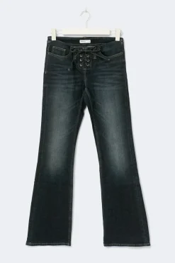 Gina Tricot No waist bootcut jeans Blauw