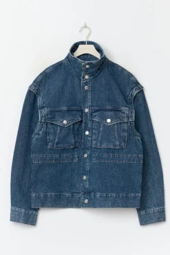 Hot Gina Tricot Office cargo denim jacket Blauw