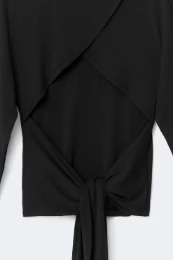 New Gina Tricot Open back top Zwart