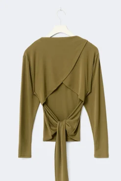 Clearance Gina Tricot Open back top Groen