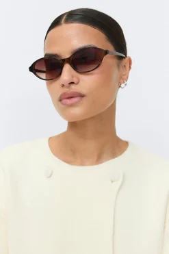 Clearance Gina Tricot Oval sunglasses Bruin