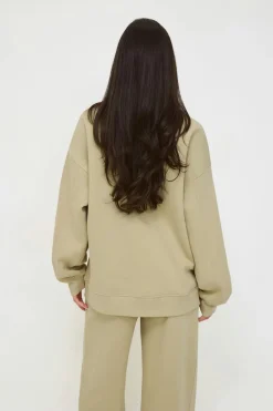 Discount Gina Tricot Oversized crew neck sweater Groen