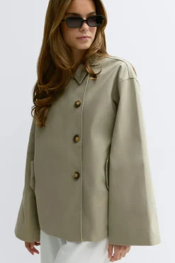 Clearance Gina Tricot Oversized jacket Groen