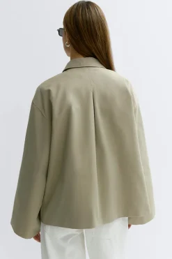 Clearance Gina Tricot Oversized jacket Groen