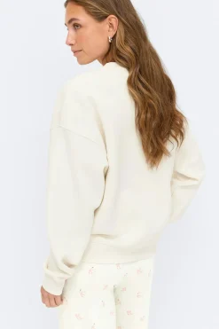 Discount Gina Tricot Oversized loungewear sweater Wit
