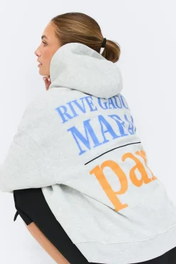Best Gina Tricot Oversized print hoodie Grijsv