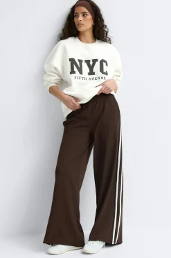 Clearance Gina Tricot Oversized printed sweater Wit