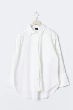 Outlet Gina Tricot Oversized shirt Wit