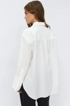 Outlet Gina Tricot Oversized shirt Wit