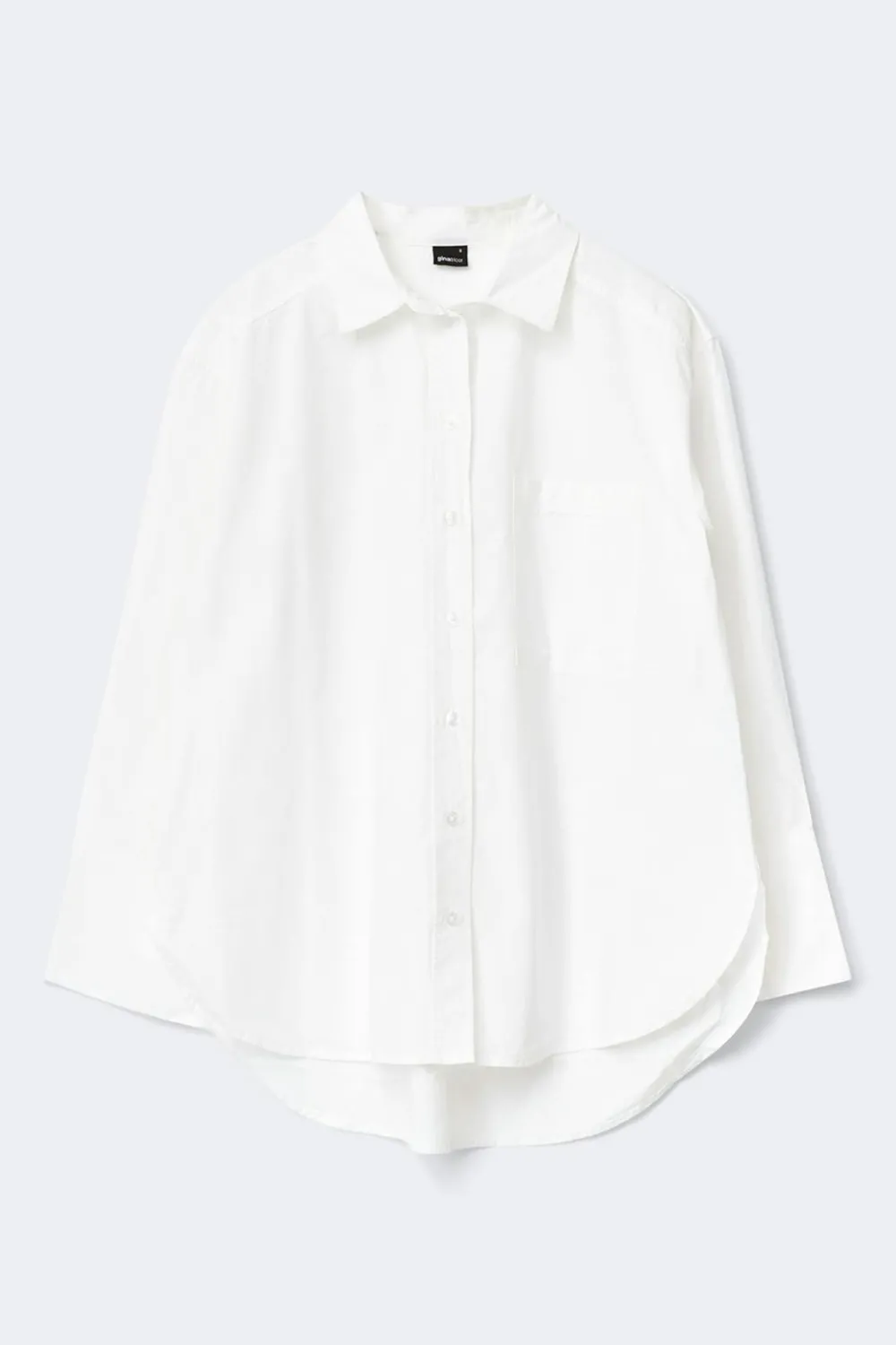 Outlet Gina Tricot Oversized shirt Wit