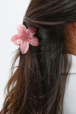 Best Gina Tricot 3-pack flower hair clip Roze