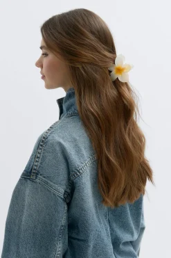 Sale Gina Tricot 2-pack flower hair clips Wit
