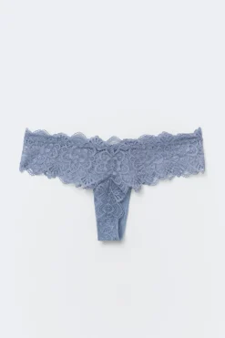Clearance Gina Tricot 2-pack lace brazilian Blauw