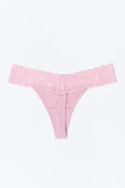 Hot Gina Tricot 3-pack soft cotton thong Blauw