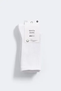 Outlet Gina Tricot 2-pack sporty socks Wit