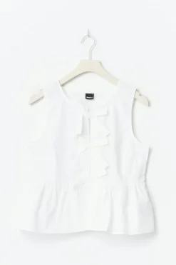 Best Gina Tricot Peplum tie top Wit