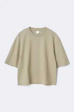 New Gina Tricot Perfect boxy tee Groen