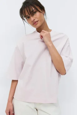 Online Gina Tricot Perfect boxy tee Paars