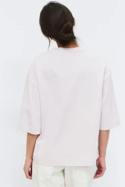 Online Gina Tricot Perfect boxy tee Paars