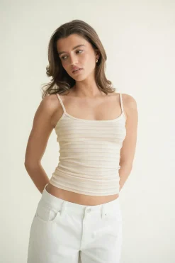 Sale Gina Tricot Perfect strap singlet Geel