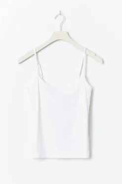 Online Gina Tricot Perfect strap singlet Wit