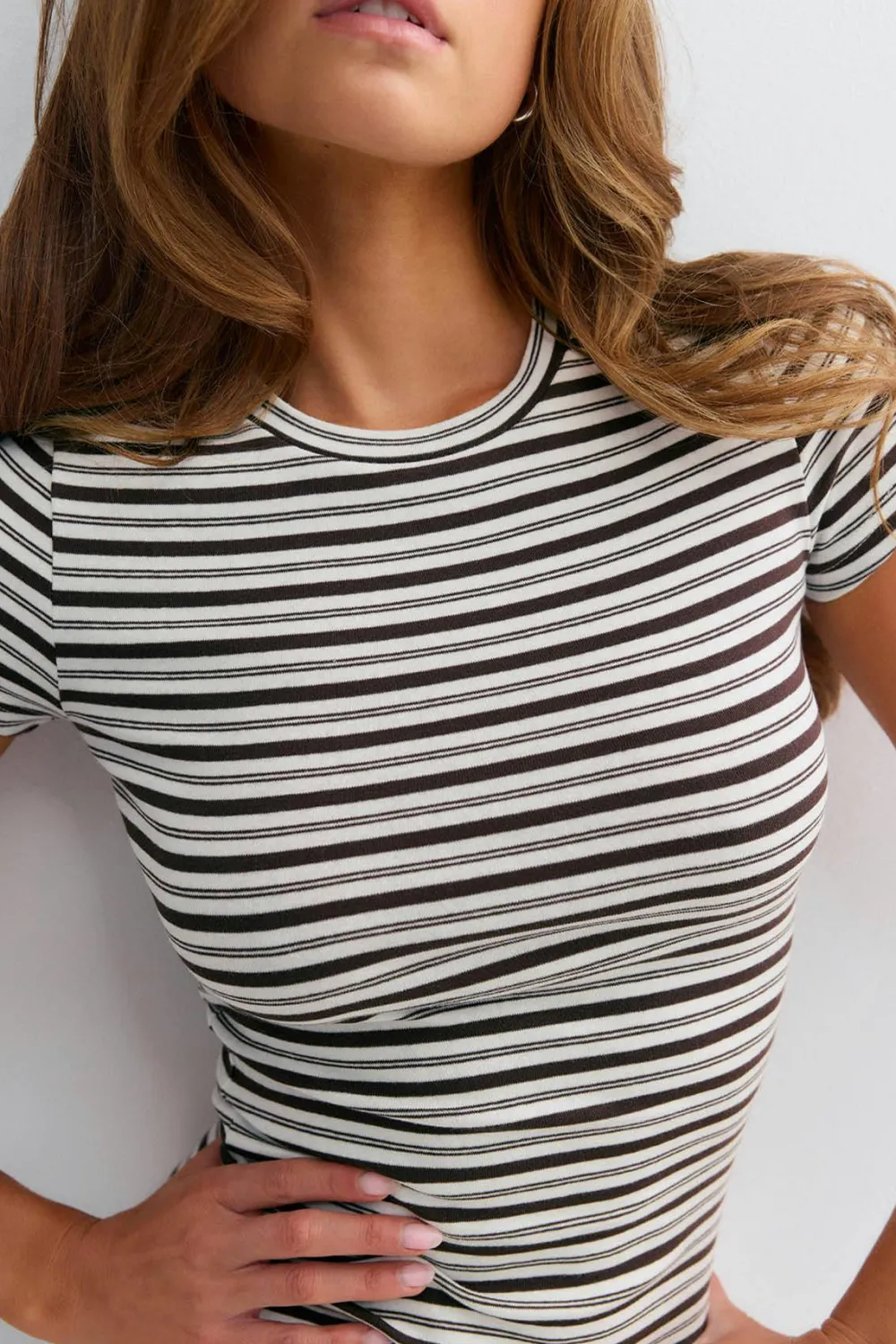 Clearance Gina Tricot Perfect tight tee Beige