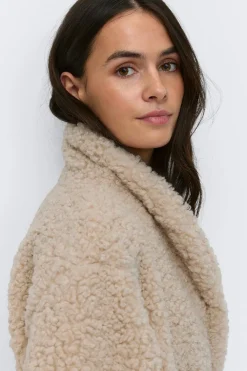 Clearance Gina Tricot Pile coat Beige