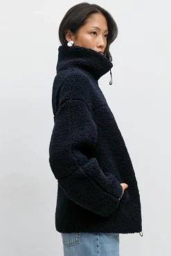 Clearance Gina Tricot Pile zip jacket Blauw