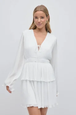 New Gina Tricot Pleated dress Wit