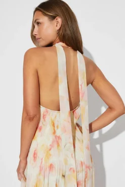 Sale Gina Tricot Pleated maxi dress Wit