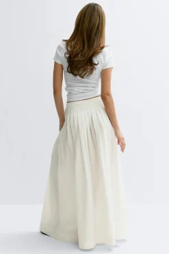 Sale Gina Tricot Pleated skirt Wit