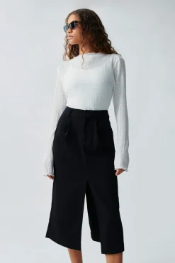 Online Gina Tricot Pleated skirt Zwart