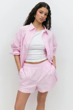 Discount Gina Tricot Poplin shorts Roze