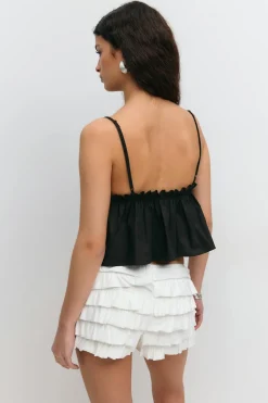 Sale Gina Tricot Poplin singlet Zwart