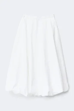 Gina Tricot Poplin skirt Wit