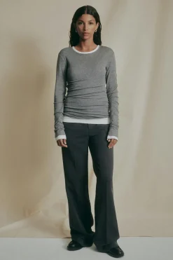 Sale Gina Tricot Premium long sleeve top Grijsv