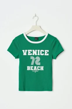 New Gina Tricot Printed tight top Groen