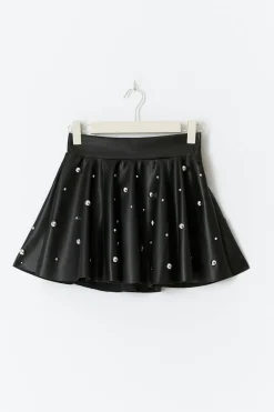 Outlet Gina Tricot Pu mini skirt Zwart