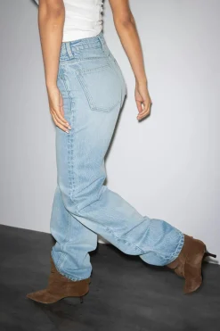 Discount Gina Tricot Rebel high wide jeans Blauw