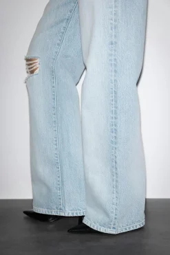 New Gina Tricot Rebel low wide jeans Blauw