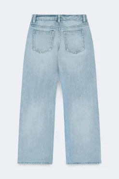 New Gina Tricot Rebel low wide petite jeans Blauw